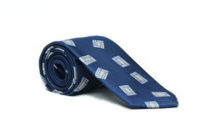 Cravatta stampata motivo geometrico