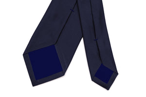 Cravatta Tinta Unita Navy Scuro