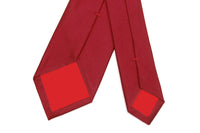 Cravatta Tinta Unita Rosso