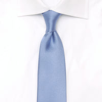 Cravatta Raso di Seta Azzurro