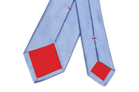 Cravatta Raso di Seta Azzurro