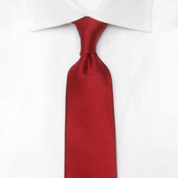 Cravatta Raso di Seta Rosso