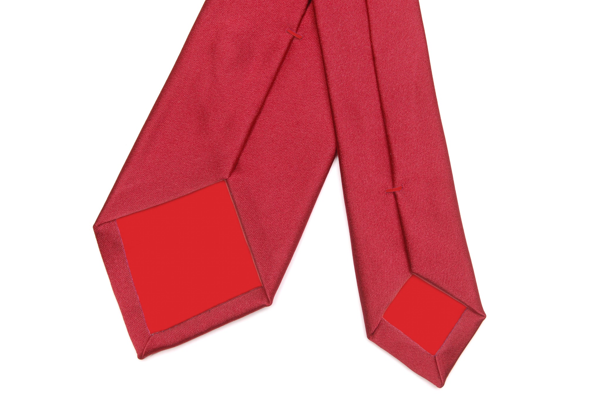 Cravatta Raso di Seta Rosso
