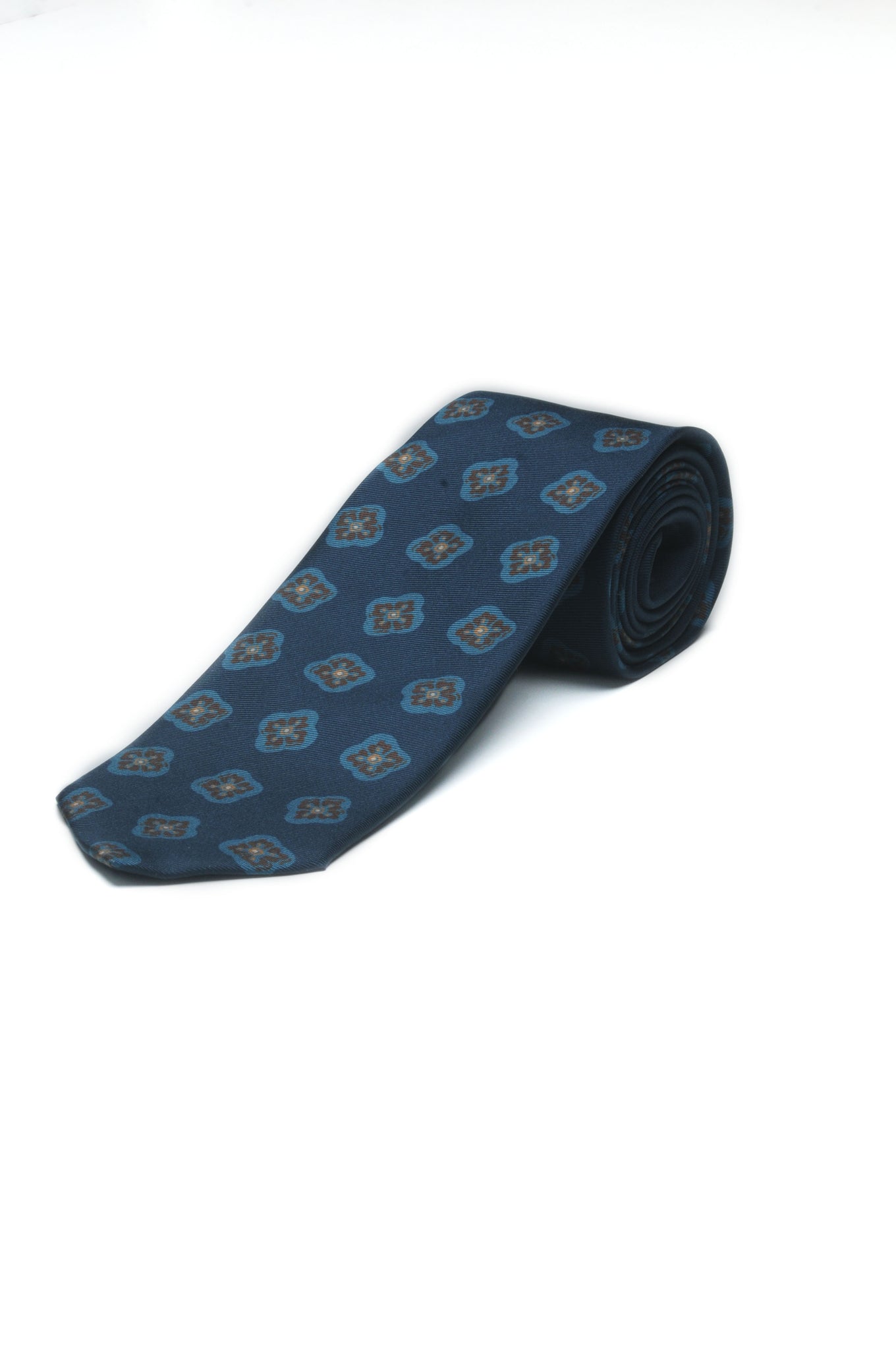 Cravatta stampata motivo piastrella