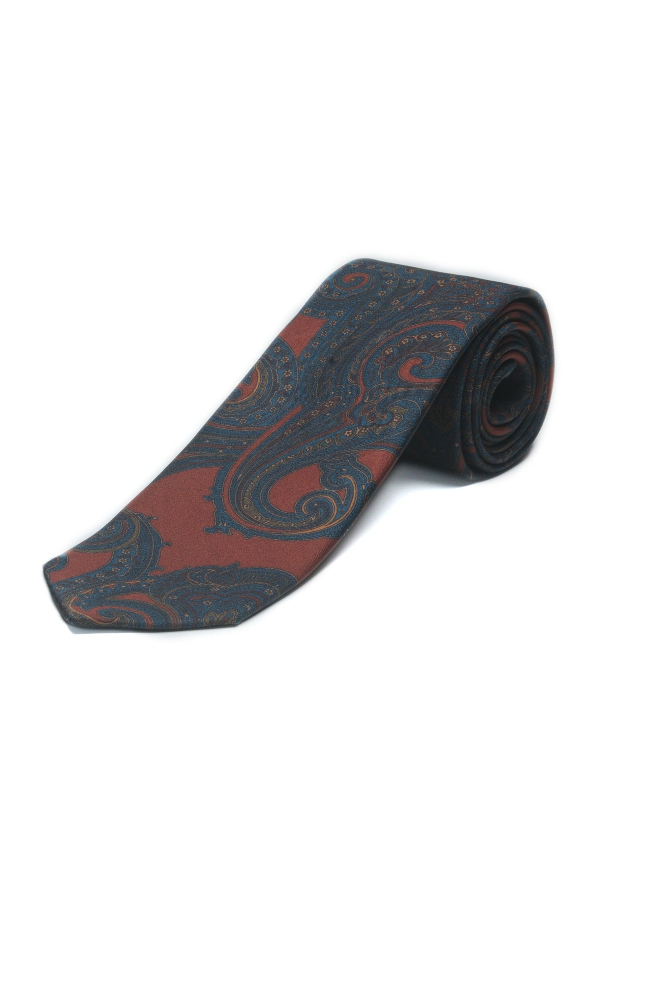 Cravatta stampata motivo paisley grande